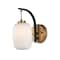 Et2 Soji 1-Light 4.75" Wide Black / Gold Wall Sconce E25061-92BKGLD - alternate 1